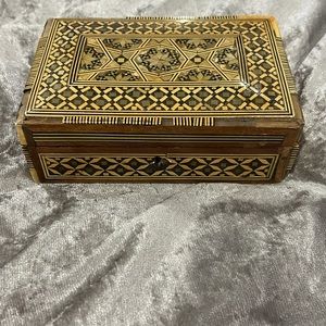 Wooden jewellery box hand made in Egypt